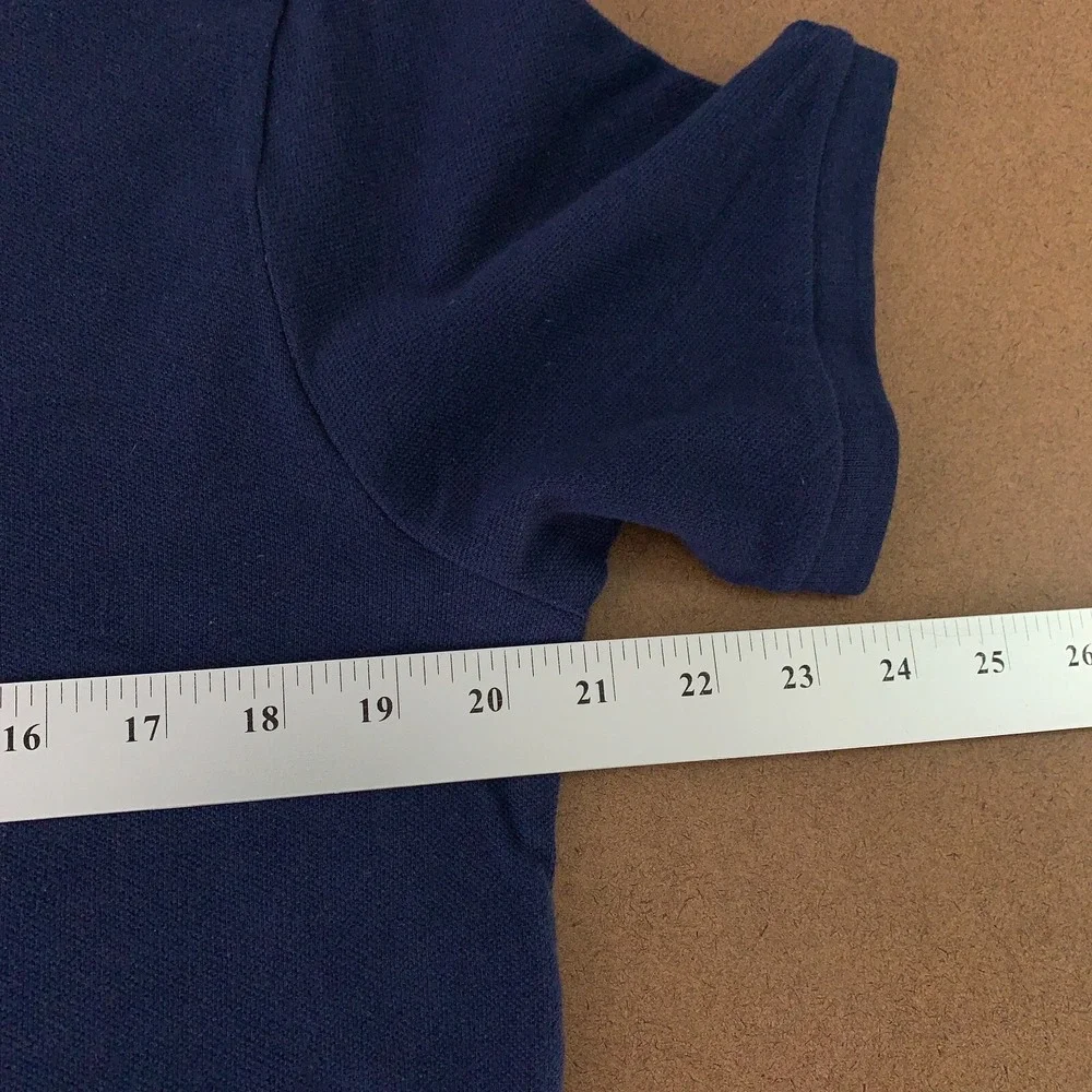 The Children's Place Boys 18 Husky Nautical Blue Short Sleeve Uniform Polo NWT